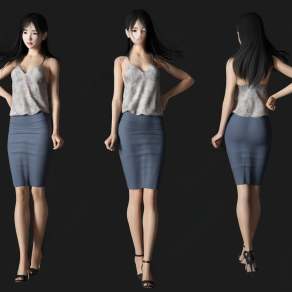 商务人物3D模型下载